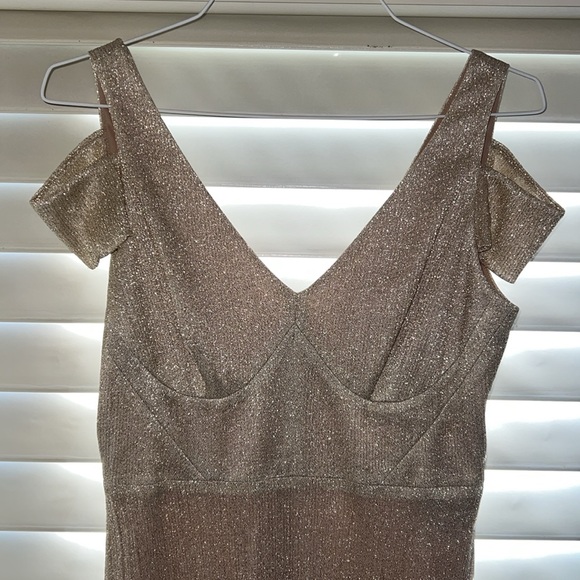 CALVIN KLEIN Gold sparkle dress - Picture 2 of 6